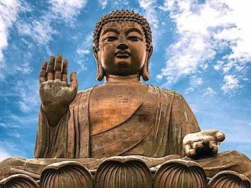Buddha-Weekly-Amitabha-statue-blue-sky-Buddhism