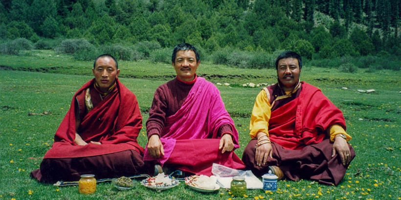 Tulku Jigpo, Tulku Thondup, and Tulku Long-yang (5th Dodrupchen) at theDodrupchen Monestary